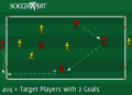 4v4 + Target Players with 2 Goals