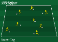 Soccer Tag Dribbling Game