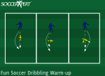 Fun Soccer Dribbling Warm-up