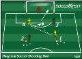 Diagonal Soccer Shooting Drill	
