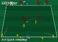 2v2 Quick Attacking Soccer Drill