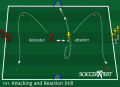 1v1 Attacking and Reaction Drill