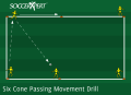Six-Cone Passing Drill