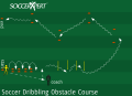 Obstacle Course Dribble Drill