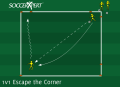 1v1 Corner Escape