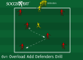 6v1 Overload Add Defenders Drill